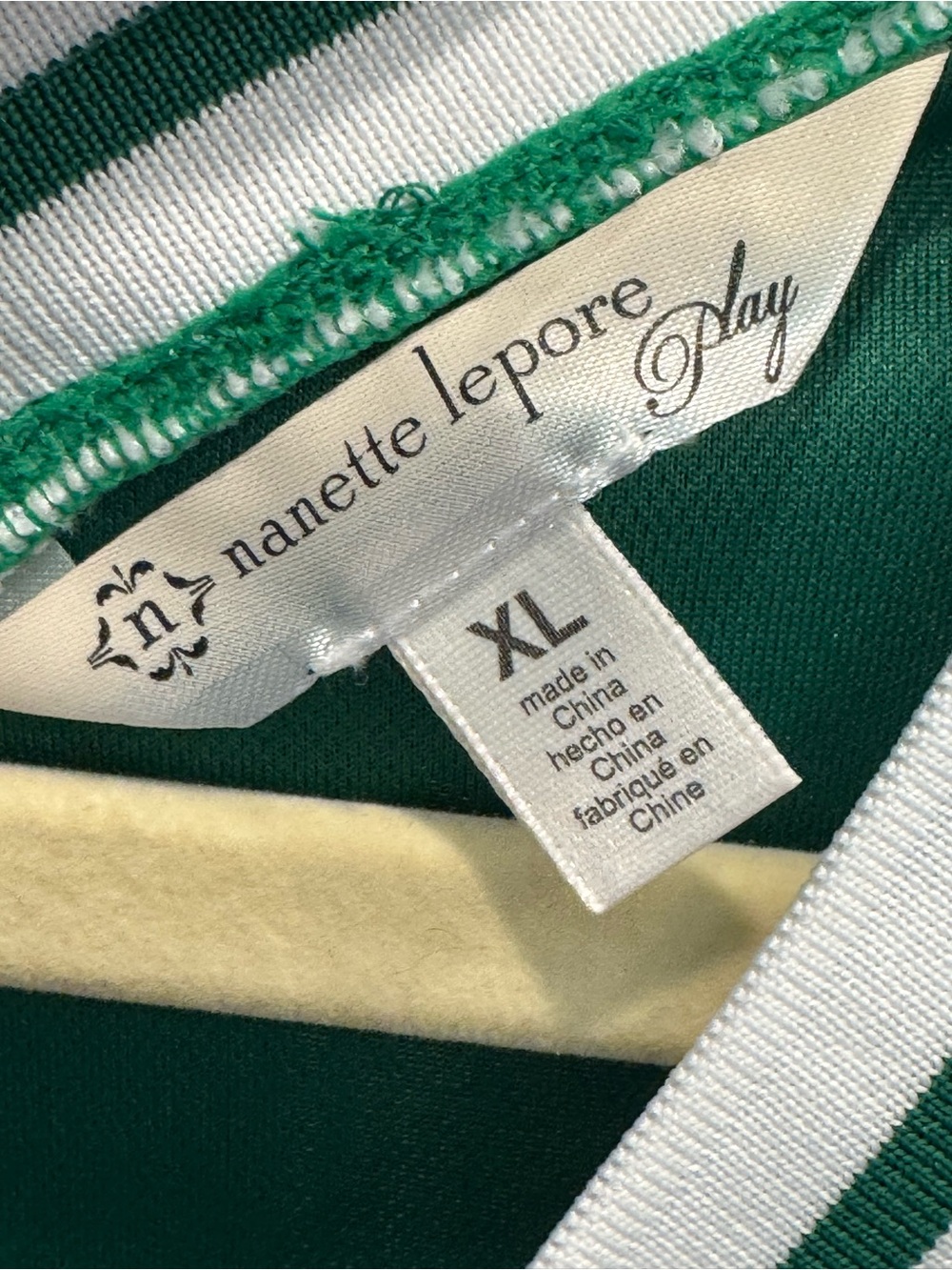 NWT Nanette Lepore XL Green and White Tennis/Pickleball Dress - Picture 4 of 10